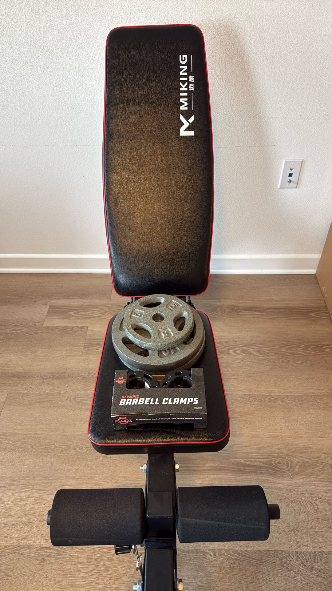 MIKING Heavy Duty Bench Weights/ Barbell Clamp