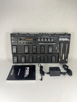 Line 6 POD XT Live Multi-Effects Amp Modeler Pedal Guitar Bass USB ~ WORK / READ