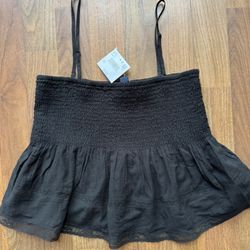 New with Tags American Eagle AE Smocked Babydoll Cami Tank Top 2(contact info removed)