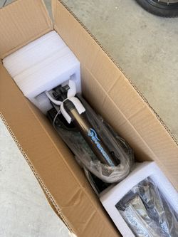 EVERCROSS EV06C Kid Kids Electric Scooter, Foldable, Up to 9.3 MPH & 5 Miles Range, LED Display, Colorful LED Lights, Lightweight (Black Blue)