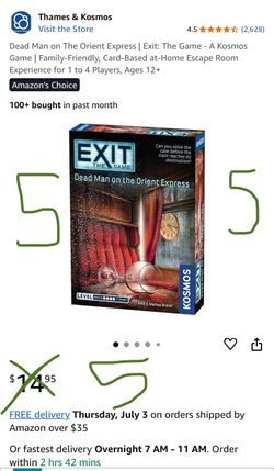 Board Game “Exit” Dead Man on the Orient Express