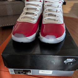 Jordan 11 Cherry Red mens Size 10 With Box