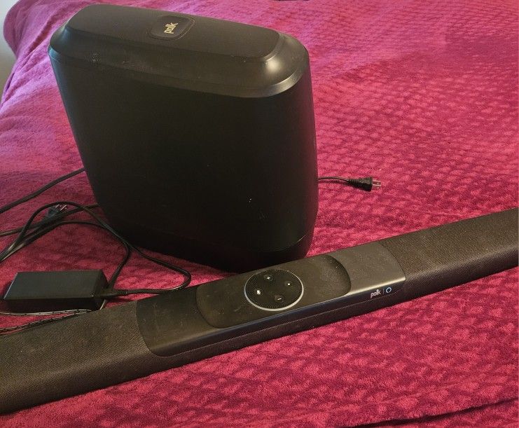 Amazon Alexa Polk Sound Bar With Subwoofer