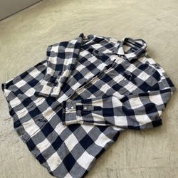 Ecko Unltd Navy/White Plaid Flannel