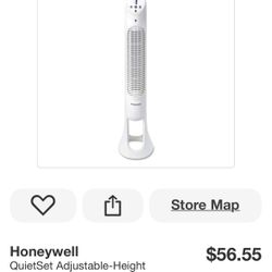 Honeywell QuietSet Adjustable-Height 32-7/8 in. White 5-Speed Whole Room Tower Fan