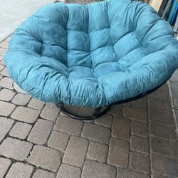 Papasan Chair – Rattan Frame + Corduroy Cushion