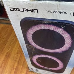 Dolphin SP-2120RBT Dual 12" Party Speakers - Portable & Rechargeable Sound with Microphone, Bluetooth, USB, Hi-Fi Amp, Powerful Bass, 5-Band Equalizer
