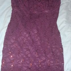 Purple Lace Dress 