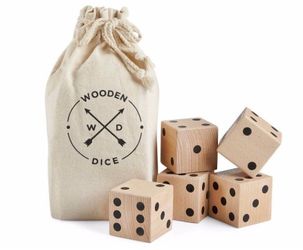 Refinery oversized dice game - wood