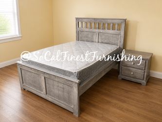 Queen bed and mattress