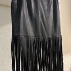 Black Skirt Faux Leather