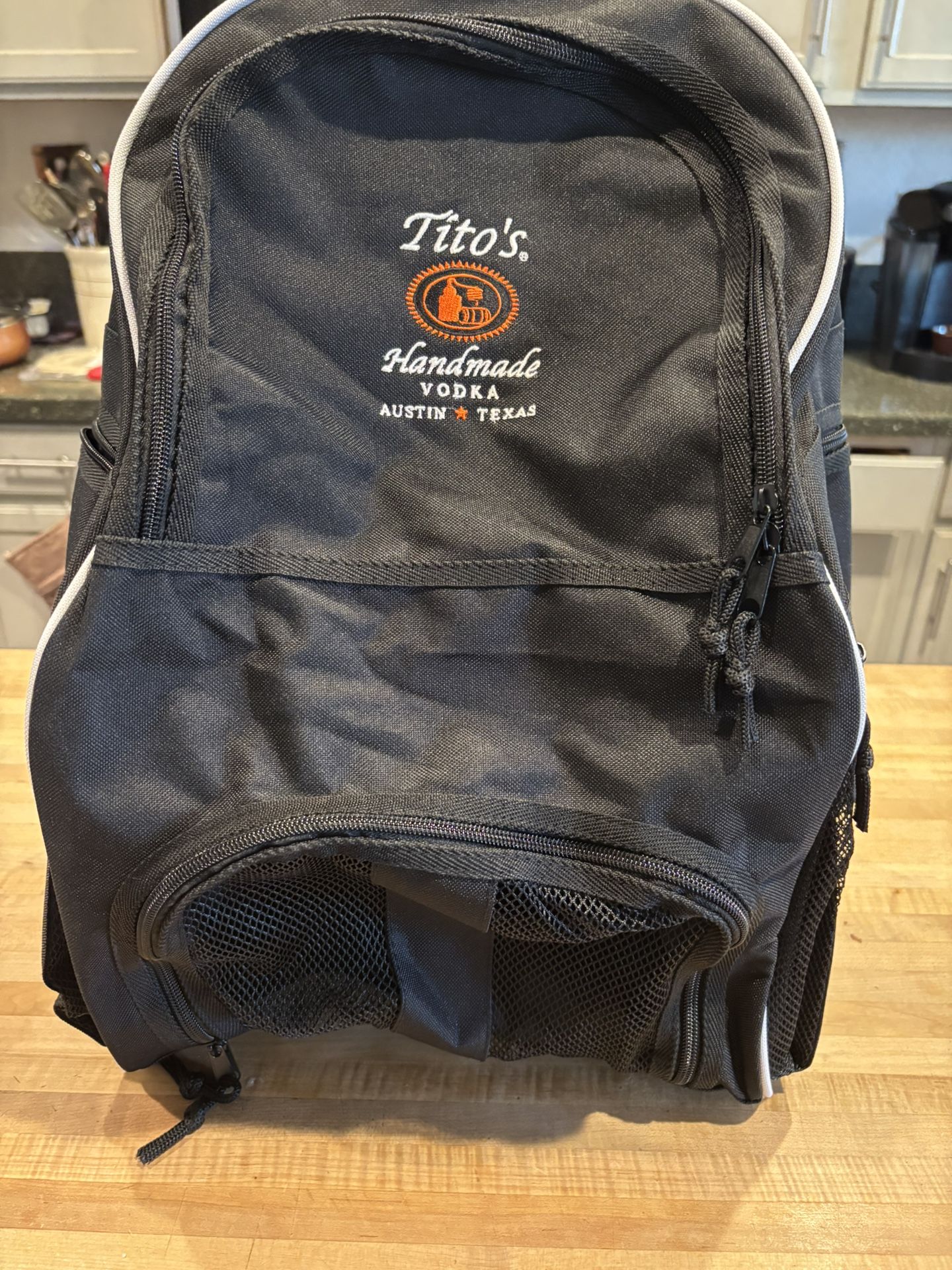 Tito’s Vodka Backpack With Soccer Ball Holder