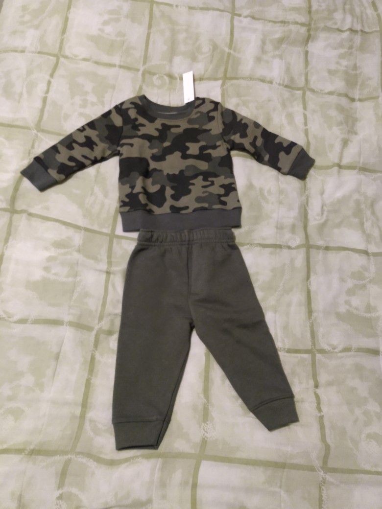 Children's Camo Fleece Set
