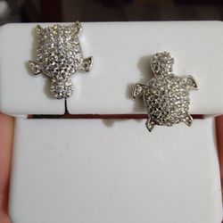 Turtle 🐢 Earrings Silver 925