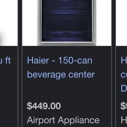 Haier 150 Can Beverage Center 