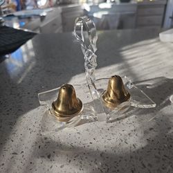 Brass Salt And Pepper Shakers 