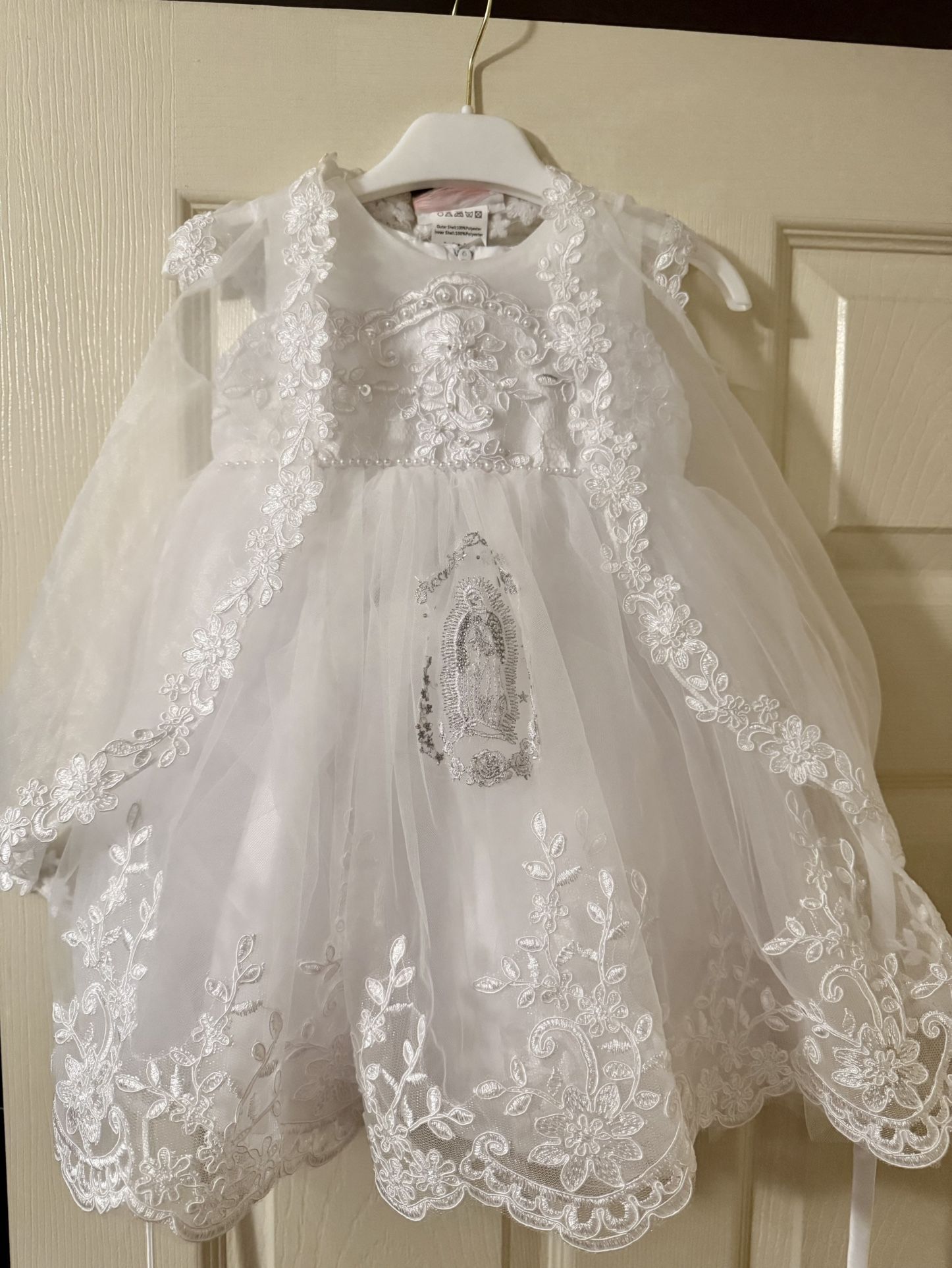 Vestido De Bautizo/Baptism Dress 12M