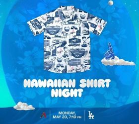 Los Angeles Dodgers Hawaiian Shirt giveaway 2024 SIZE XL $50