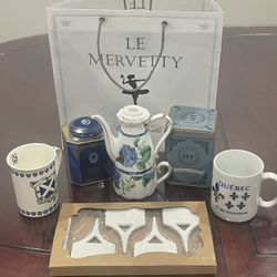 Luxury Tea, Tea Pot And International Cups