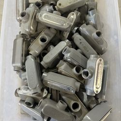 LOT** Conduit 3/4” Body With Covers