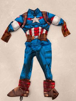 Marvel Captain America Halloween Costume Boys Small Padded 6-8 years