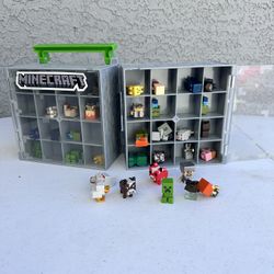 Minecraft Micro Action Figures And Carrying Case