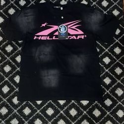 Hellstar Classic Logo T-Shirt Medium, Black/Pink, Regular Print