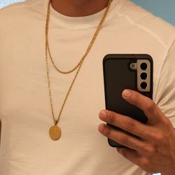 24" & 30" 18k gold plated rope chain