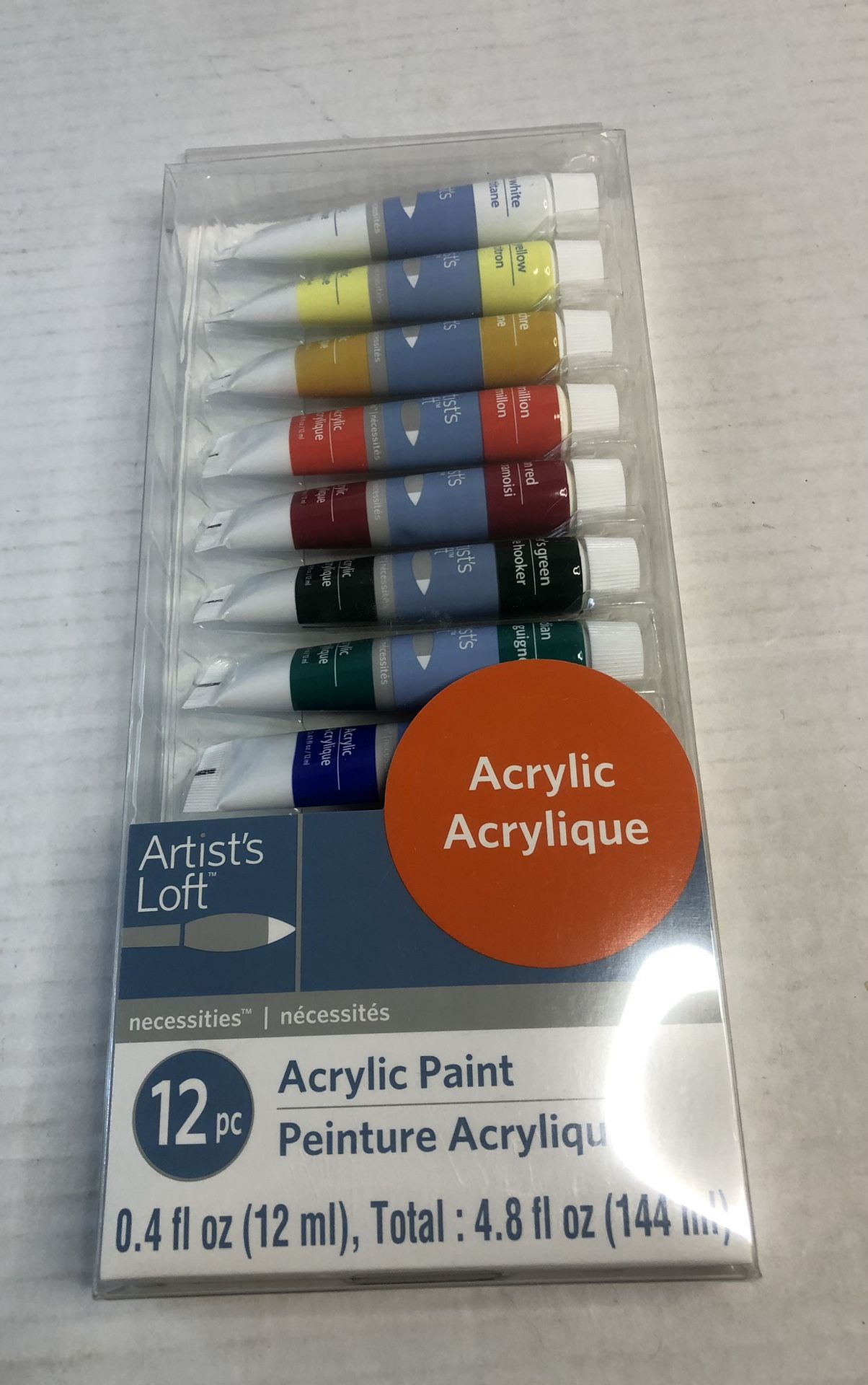 Artist's Loft Acrylic Paints Tube 12 Assorted Colors Set 