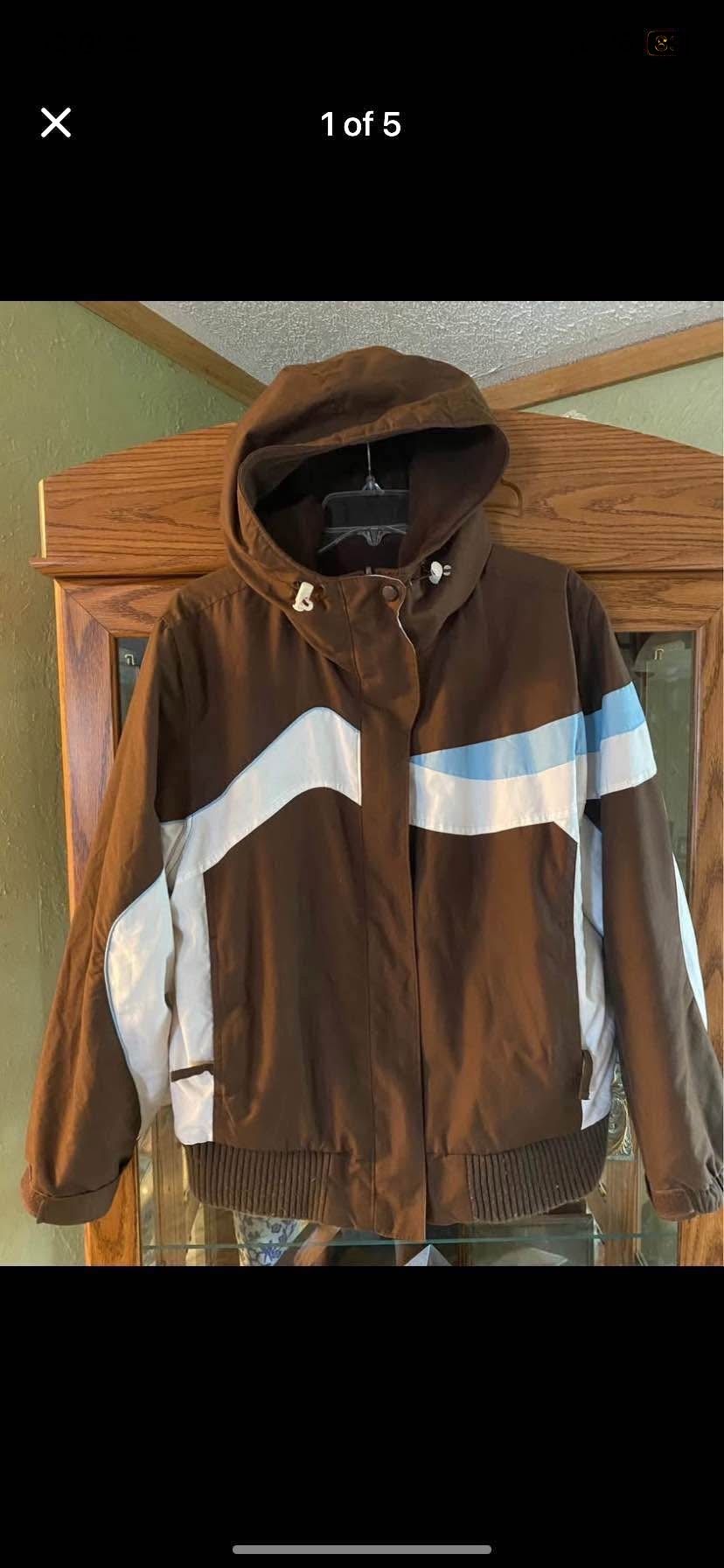 Ladies Zip Up Lined Jacket With Hood