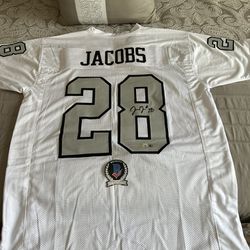 Raiders Josh Jacob’s #28 Autographed Jersey 