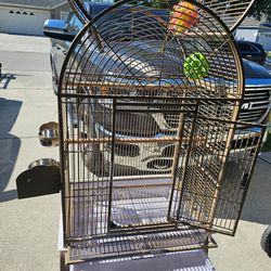 Birg Cage And Bird Play Stand