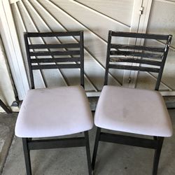 2 Wooden Chairs 5 For Both! 