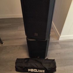Electro-Voice ELX 200-10p Loudspeakers with PROLINE Stands