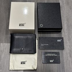 Montblanc Meisterstück Soft Grain Black Leather Mens Wallet