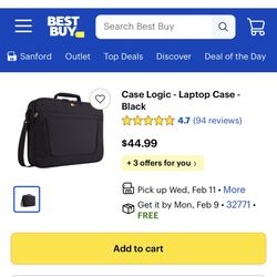 Case Logic Laptop Case 17.3”
