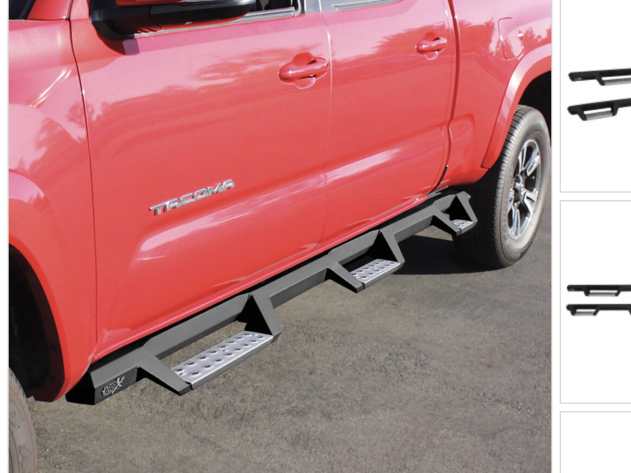 2023 TOYOTA TACOMA HDX DROP WHEEL TO WHEEL NERF BARS-Double Cab Long Bed