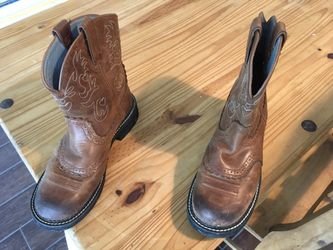 Women’s fatbaby saddle western boot