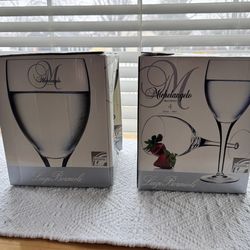 NEW IN BOX — 8 Luigi Bormioli Michelangelo Wine Glasses