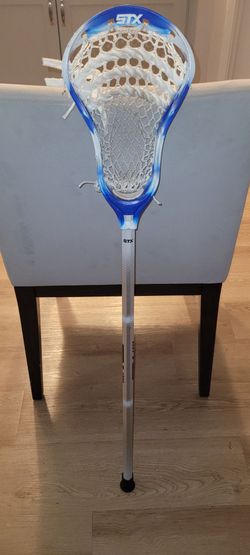 STX 6000 Lacrosse Stick Blue and White