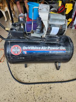 DeVilbiss Air Power 20 Gallon Horizontal Air Compressor 150 PSI Portable
