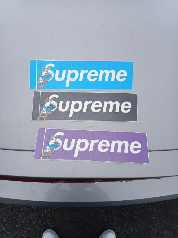 Supreme Smurf Sticker