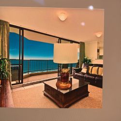 916Vintage Nautical Brass And Glass Lamp