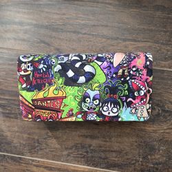 Custom Beetlejuice Zipper Wallet