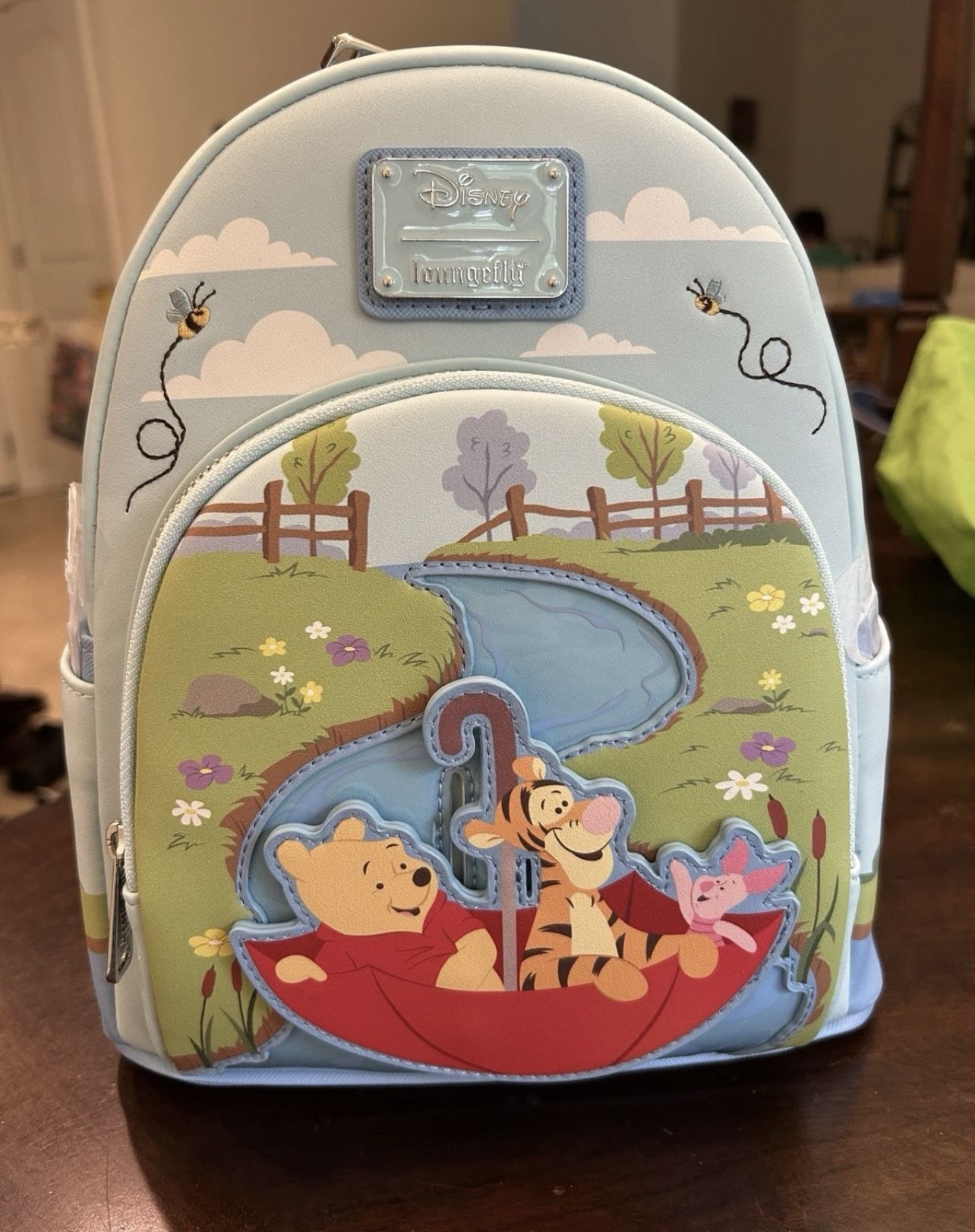 Loungefly Disney Winnie the Pooh Umbrella Scene Mini Backpack Tigger Piglet New