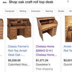 Oak Wood Desk Antique