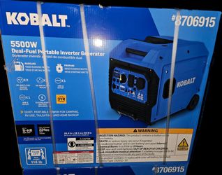 5500 watt Dual Fuel Inverter Generator Quiet And Portable