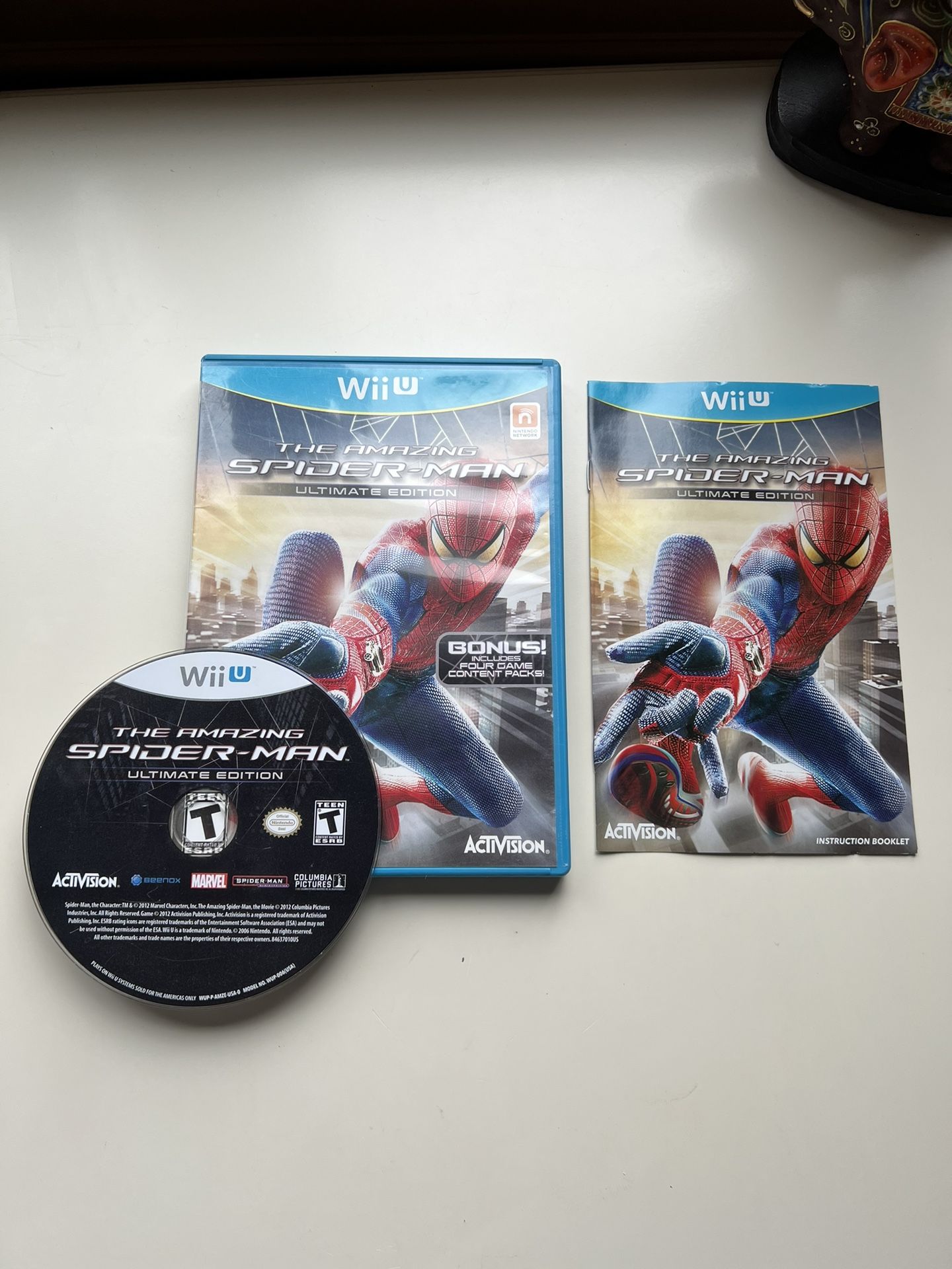 The Amazing Spider-Man Ultimate Edition Nintendo Wii U Complete Tested & Working