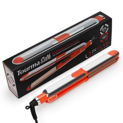 Inglam Tourma Silk Flat Iron - Orange Unisex Flat Iron 1.25 Inch