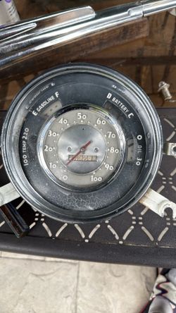1950 Chevy speedometer cluster.